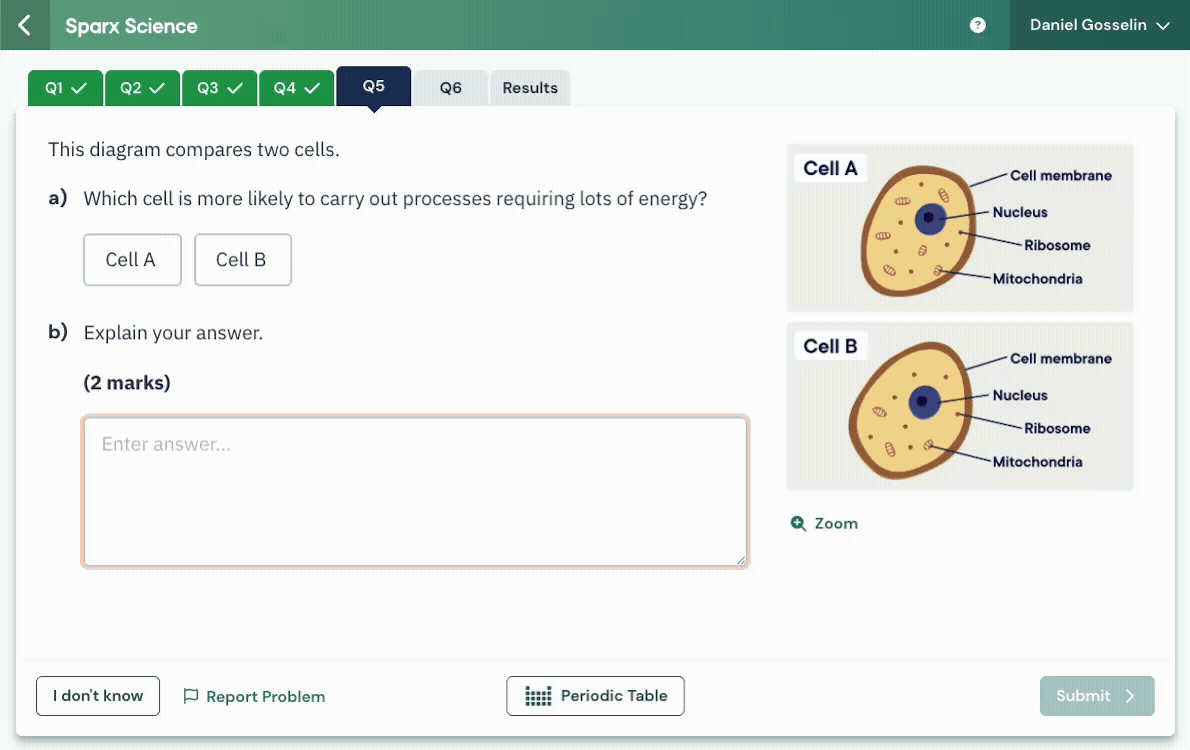 Real time feedback